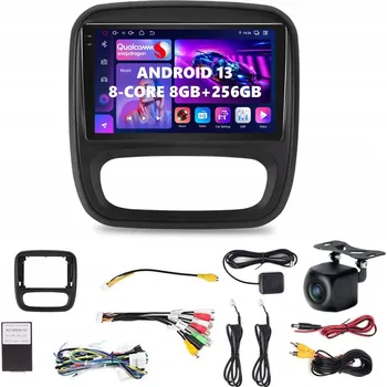 Mobilní telefon ANDROID 13 RÁDIO pro RENAULT TRAFIC III (2014-2021) s ANDROID AUTO a CARPLAY, 8 GB RAM / 256 GB Úložiště
