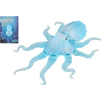 Teddies Chobotnice antistresová pevné tělo plast/silikon 15x19cm 4 barvy na kartě