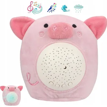 plyšák Plyšový Mazlíček Přítulníček Plyšová uklidňující lampička LED Projektor Hudba Zvuky přírody