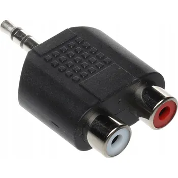 Audio kabel Adaptér Jack 3,5 mm zástrčka - 2x RCA zásuvka