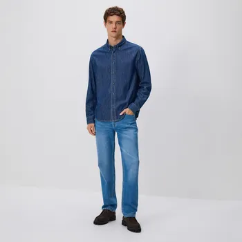 Pánské džíny Reserved - Džíny straight fit - modrá - TU886-55J - TU886-55J-364