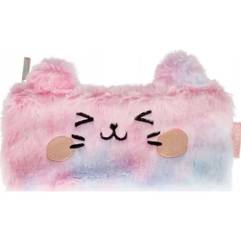 Penál Penál Starpak plyšové pouzdro na školní potřeby - kočka