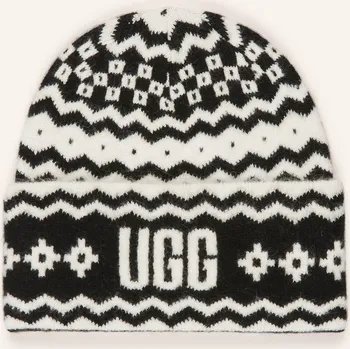 Čepice Ugg Dámská Čepice, černá / bílá, one size