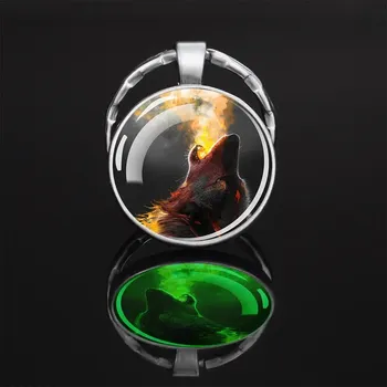 Přívěsek na klíče vlk