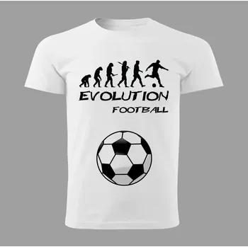 Chlapecké tričko Pánské tričko Evolution FOOTBALL bílé vel. XL (FOTBAL , FOTBALOVÉ , PRO FOTBALISTU )
