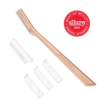 Tweezerman Facial Razor – holítko na chloupky obličeje, rose gold