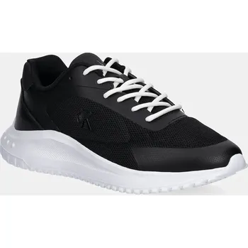 Pánské tenisky Sneakers boty Calvin Klein Jeans EVA RUNNER LOW MESH MIX černá barva, YM0YM01185 99X, EUR 42