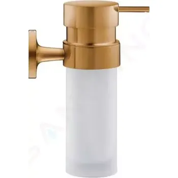 Dávkovač mýdla Duravit Starck T Dávkovač mýdla s držákem, matné sklo/kartáčovaný bronz, 0099350400