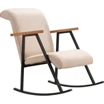 Houpací křeslo LUNI krémová