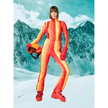 Snowboardové kalhoty Dámské lyžařské kalhoty Goldbergh Lunira Linea Red