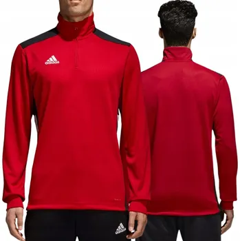 Pánská mikina Y4656 Pánská Mikina tréninková mikina Adidas Regista 18 Červená Prodyšná XXL