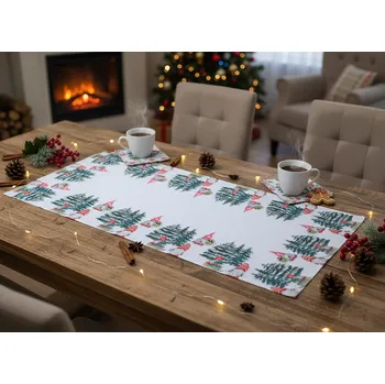 ubrus Vánoční ubrus - běhoun na stůl CHRISTMAS ELF 40x85 cm Mybesthome