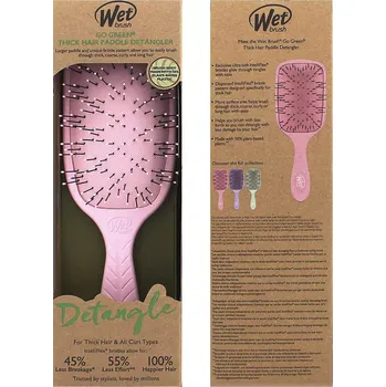 kartáč na vlasy Wet Brush Go Green Thick Hair Paddle Detangler - Pink