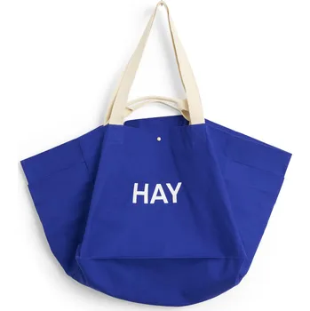 HAY Bavlněná taška Weekend Bag L Electric Blue