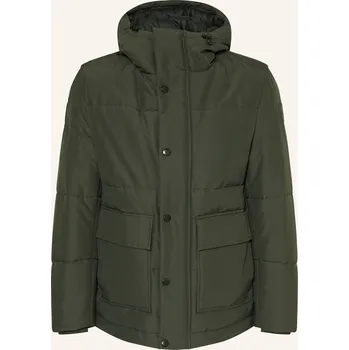 Pánská bunda Joop! Jeans Pánská Prošívaná Bunda Oxley, tmavě zelená, 58