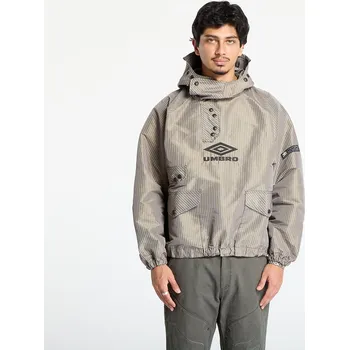 Pánská softshellová bunda Bunda Umbro Smock Check Anorak Beige/ Black M