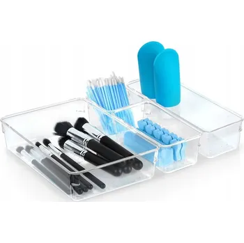 Organizér na kosmetiku Akrylový organizér na kosmetiku a make-up, 4 díly