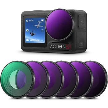 K&F Osmo Action 4/5Pro Filter Set CPL+ND8+ND16+ND32+ND64+ND256
