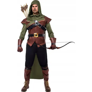 Karnevalový kostým Spooktacular Creations Renesanční Robin Hood Deluxe pánský kostým L