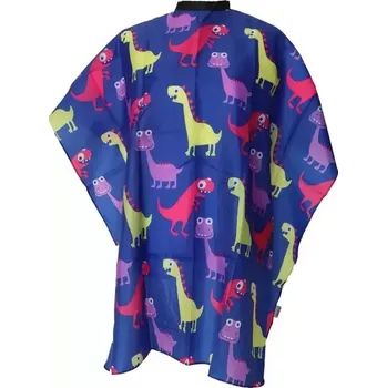 Příslušenství k barvení vlasů Bifull Kids Cutting Cape Dino Blue 95 x 120 cm