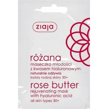Pleťová maska Ziaja Růžová maska mládí s kyselinou hyaluronovou 7 ml 1 sáček