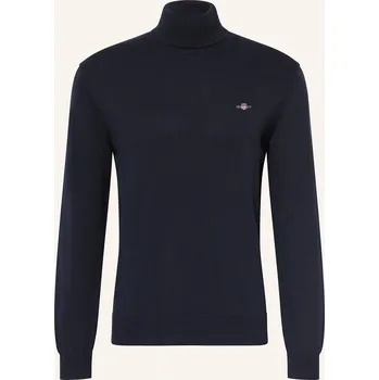 Pánské oblečení Gant Pánský Svetr S Rolákem, tmavě modrá, XL