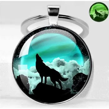 Přívěsek na klíče vlk