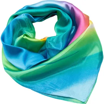 Šátek Fennysun Inc. Šátek saténový - zeleno-modrý