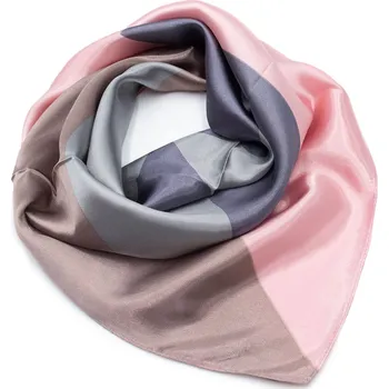 Šátek Fennysun Inc. Šátek saténový - hnědo-růžový