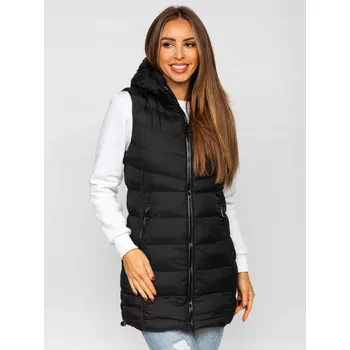 Dámská vesta VESTA Dámská prošívaná vesta ČERNÁ 7044 DENLEY_XL