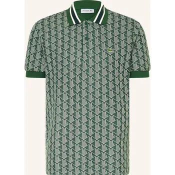 Pánské oblečení Lacoste Pánská Žerzejová Polokošile, tmavě zelená / bílá, XL