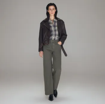 Dámské džíny Reserved - Džíny s širokými nohavicemi - zelená - 578GE-81J - 578GE-81J-38