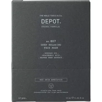 Pleťová maska Depot 807 Deep Relaxing Face Mask 12x13ml