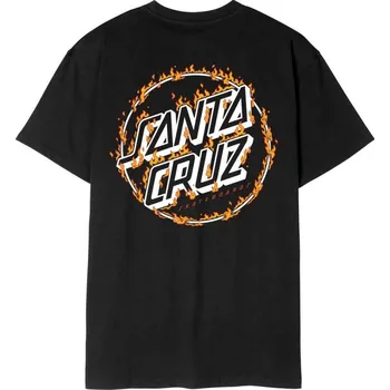 Pánské tričko SANTA CRUZ triko - Burnt Opus OVRSZD T-Shirt Black (BLACK)