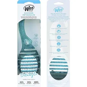 kartáč na vlasy Wet Brush Shower Detangler Teal Glitter