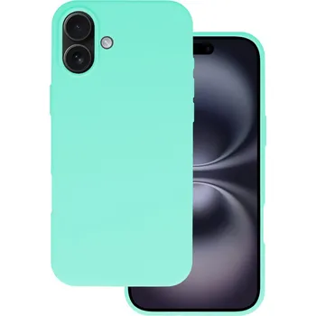 Pouzdro na mobilní telefon Zadní kryt Silicone Lite na iPhone 16 Plus mint
