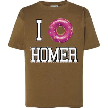 Chlapecké oblečení detske-levne-bavlnene-tricko-potisk-donut Homera Simpsona Barva: Orange - oranžová, Dětská bavlněná trička JHK: S