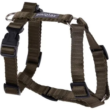 Postroj pro psa Nastavitelný postroj pro psa POPPY GUARD olivová velikost S, M, L, XL Rozměr: XL - 45-85x65-95x2,5 cm