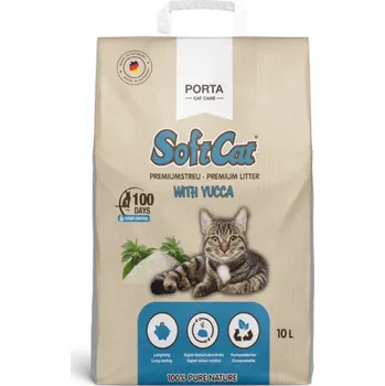 Podestýlka pro kočku 10l Porta SoftCat Yucca stelivo