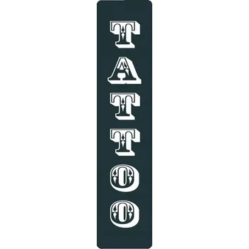 Obraz Plechová cedule Tattoo
