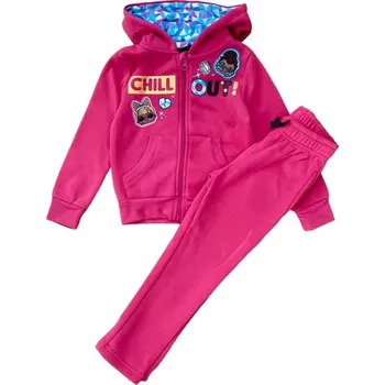 Sun City Dívčí tepláková souprava L.O.L. CHILL růžová Růžová, Velikost: 110 110