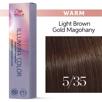 Barva na vlasy Wella Professionals Illumina Color 60ml Odstín: 5/35