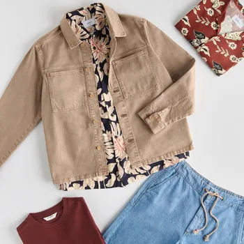 Pánská košile Reserved - Džínová košile comfort fit - kávová - 860EM-84J - 860EM-84J-M