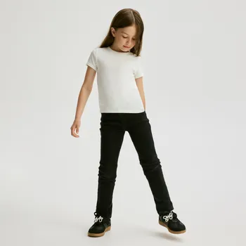 Reserved - Jeggings slim fit s knoflíkem ve tvaru srdce - šedá - 803FF-90J - 803FF-90J-146