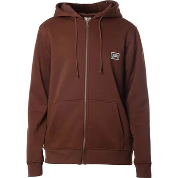 Pánská mikina FALLEN mikina - Fury Patch Zip Hoodie Brown Green (BROWN/GREEN) velikost: M
