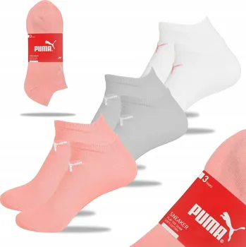 Dámské ponožky Dámské Kotníkové Ponožky s logem Puma , balení 3 kusů, velikost 35-38