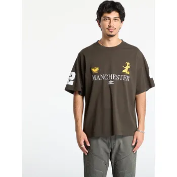 Pánské tričko Tričko Umbro Manc T-Shirt Dark Olive M