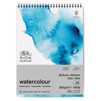 Blok Akvarelový blok W&N CP 300g 305x406mm spirála (Akvarelový blok W&N CP 300g 305x406mm spirála)