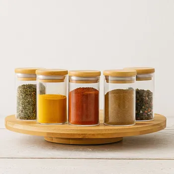 HOMLA Otočný tác Sumba z bambusu 35 cm