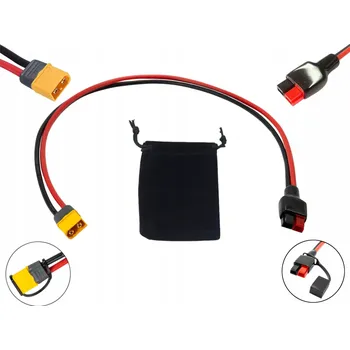 elektrický kabel Silikonový kabel 13AWG s konektorem Amass XT60-M na zástrčku Anderson 30A, 0,5 m